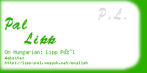 pal lipp business card